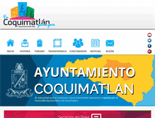 Tablet Screenshot of coquimatlan.gob.mx